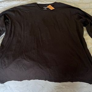 New Duluth Trading Longtail Long Sleeve T-Shirt Black size:2XXL